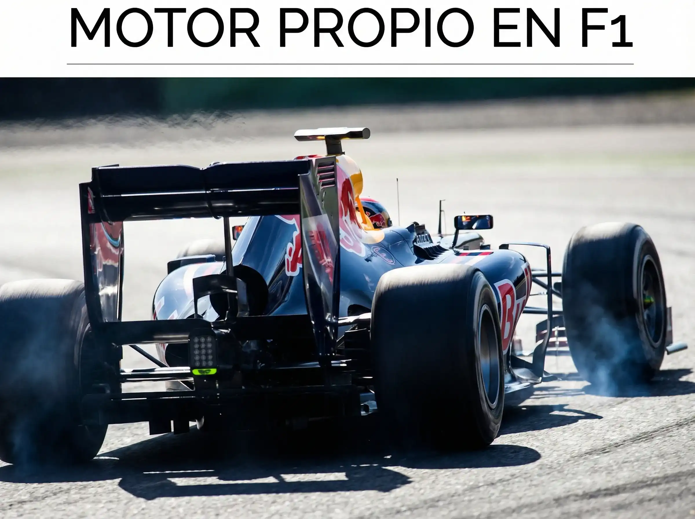 Monoplaza Red Bull de Fórmula 1 con el nuevo motor Red Bull Powertrains